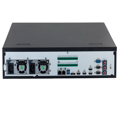 DAHUA DHI-NVR608RH-128-XI - NVR con tecnología Acupick y WizMind 128 canales 32MP 8HDD 1024Mbps. Clúster N+M RAID0/1/5/6/10 Hot Swap. Detección de rostros metadatos protección perimetral SMD Plus y soporte IA por cámara.