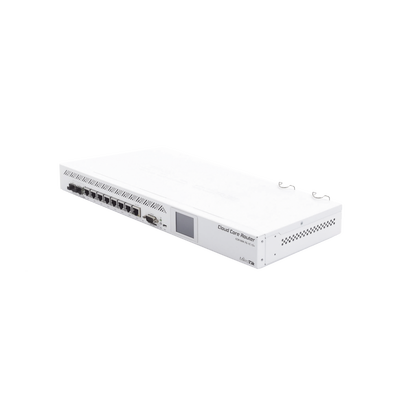 (CCR1009-7G-1C-1S+) Cloud Core Router CPU 9 Núcleos 7 Puertos Gigabit 1 Combo TP/SFP 1 puerto SFP+ 2 GB Memoria