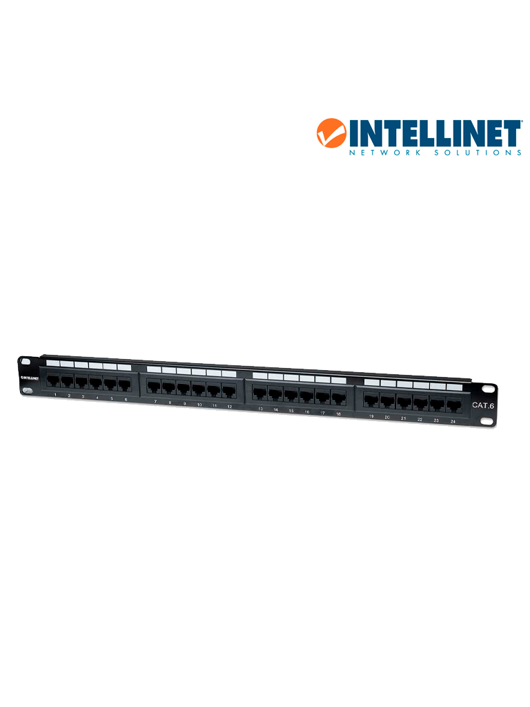 INTELLINET 520959 - Panel de Parcheo Cat6 24 puertos UTP 1 UR