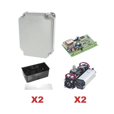 Kit de Operadores Subterraneos FAAC S800 a 115V Para Puertas Abatibles / Para Puertas de Hasta 2 Metros y 800 Kg