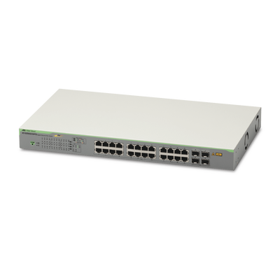 Switch PoE+ Gigabit WebSmart de 24 puertos 10/100/1000 Mbps + 4 puertos SFP Gigabit 185 W