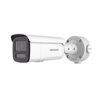 Bala IP 4 Megapixel / Lente 4 mm / Dual Light (60 mts IR + 60 mts Luz Blanca ) / Darkfighter S / Exterior IP67 / WDR 130 dB / 4 Analíticos: AcuSense Deteccion Facial Conteo de Personas por Cruce y Zona