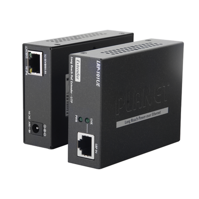 Kit Transmisor y Receptor PoE de Largo Alcance Sobre UTP a 2 Hilos Hasta 500 m