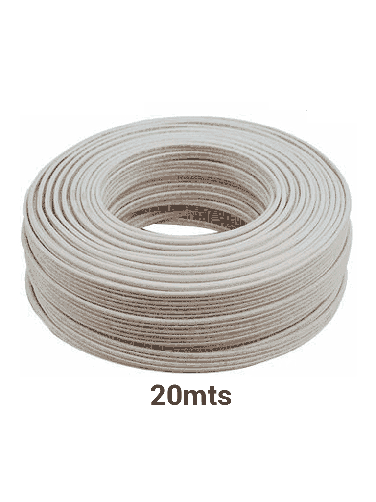 KCAB001 - Cable bujía Marca YONUSA o doble aislado para cercos eléctricos / Multifilar 22 AWG / Bobina de 20 Mts/ #MásVendido