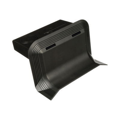 Accesorio de Conexión a Pared Para Uso con Canaleta de Piso AFR4BCBL6 Material PVC Rígido Color Negro