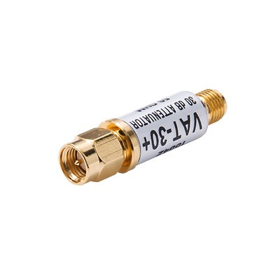 Atenuador en Línea de 30 dB 0.5W CD-6 GHz Conectores SMA Macho-Hembra.
