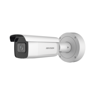 Bala IP 4 Megapixel / Lente Mot. 2.7 a 13.5 mm / 60 mts IR EXIR / Exterior IP67 / IK10 / Anticorrosivo / WDR 120 dB / PoE + / Micro SD / 4 Analíticos: AcuSense Deteccion Facial Conteo de Personas por Cruce y Zona
