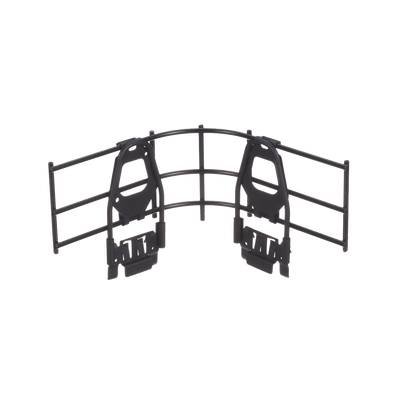 Accesorio de Control de Radio de Curvatura en Cruces Tes o Intersecciones en Charolas Wyr-Grid® de Panduit 101.6 mm de Alto Color Negro