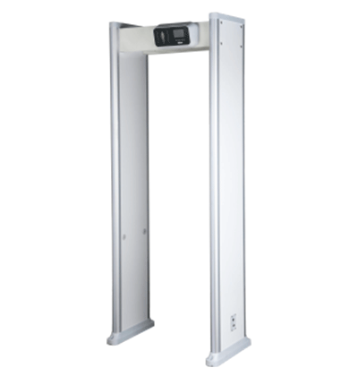 DAHUA ISC-D118C - Arco detector de metales con 18 zonas y pantalla LCD de 3.5". Ofrece 9 sonidos de alarma ajustables en 10 niveles de volumen luces indicadoras por área contador de pasos y alarmas y 255 niveles de sensibilidad configurables.