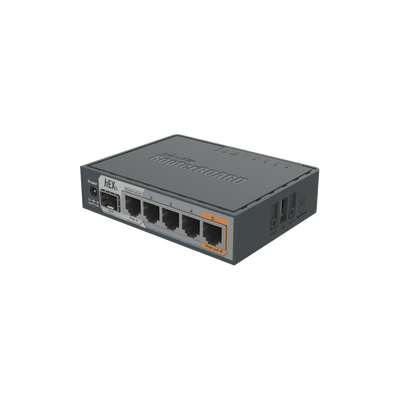 (hEX S) Router Dual Core 5 puertos Gigabit 1 Puerto SFP PoE in PoE Out
