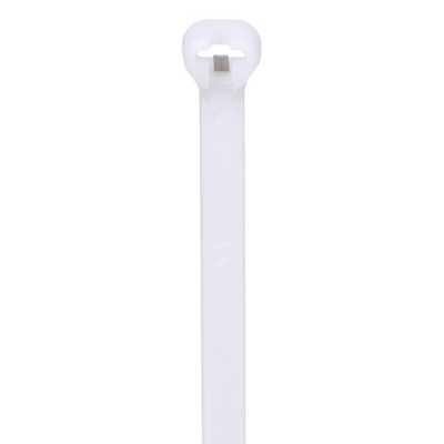 Cincho de Nylon 6.6 Dome-Top® Con Lengüeta de Bloqueo de Acero Inoxidable 305 mm largo x 4.7mm ancho Color Natural Paquete de 100pz