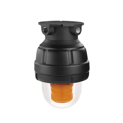 Luz de Advertencia LED color Ámbar a prueba de explosión para uso en Clase I Div. I Grupos C y D; Clase I Div. 2 Grupos A B C y D; Clase II Div. 1 Grupos E F y G; Clase III no incluye Montaje