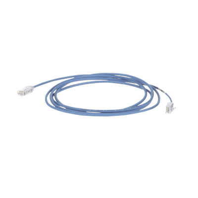 Cable de Parcheo TX6 UTP Cat6 Diámetro Reducido (28AWG) Color Azul 25ft