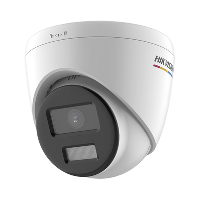 Turret IP 2 Megapixel / ACUSENSE Lite (Detección de Movimiento en Humanos y Vehículos) / Lente 2.8 mm / Luz Blanca 30 mts / Imagen a Color 24/7 / Exterior IP67 / WDR 120 dB / PoE / ONVIF