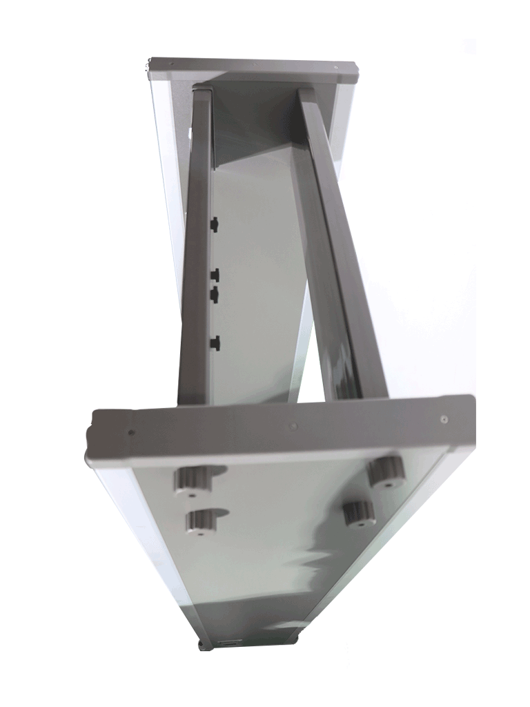 ZKTECO D1065 - Arco detector de metal con 6 zonas de detección 100 niveles de sensibilidad pantalla LCD de 3.5" contadores de personas y alarmas indicadores LED en ambas vistas