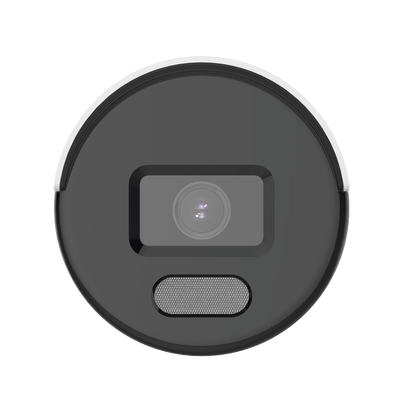 Bala IP 2 Megapixel / ACUSENSE Lite (Detección de Movimiento en Humanos y Vehículos) / Lente 2.8 mm / Luz Blanca 30 mts / Imagen a Color 24/7 / Exterior IP67 / WDR 120 dB / PoE / ONVIF