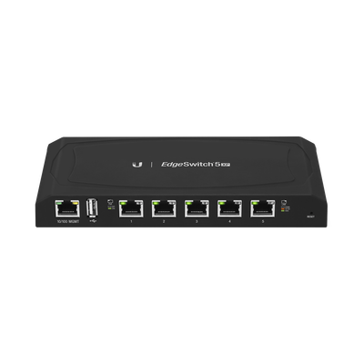 EdgeSwitch 5XP Administrable de 5 Puertos Gigabit PoE de 24 V Pasivo  con funciones avanzadas de Capa 2