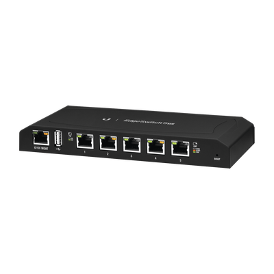 EdgeSwitch 5XP Administrable de 5 Puertos Gigabit PoE de 24 V Pasivo  con funciones avanzadas de Capa 2