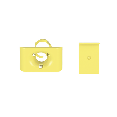 Accesorio de Salida a Tubo De 1.5 in (38 mm) Para Canaletas FiberRunner 4X4 6X4 o 12X4 Color Amarillo