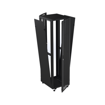 Gabinete Profesional para Telecomunicaciones de Piso 42 UR 600 mm de Profundidad Puerta Ventilada y Chapa de Seguridad con Llave Única para un Almacenamiento Eficiente y Protegido