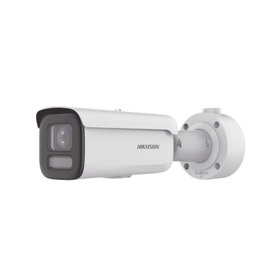 Bala IP 8 Megapixel / Lente Mot. 2.7 a 13.5 mm / Dual Light (60 mts IR + 60 mts Luz Blanca ) / Darkfighter S / Exterior IP67 / IK10 /WDR 130 dB / 4 Analíticos: AcuSense Deteccion Facial Conteo de Personas por Cruce y Zona