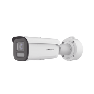 Bala IP 4 Megapixel / Lente Mot. 2.7 a 13.5 mm / Dual Light (60 mts IR + 60 mts Luz Blanca ) / Darkfighter S / Exterior IP67 / IK10 / WDR 130 dB / 4 Analíticos: AcuSense Deteccion Facial Conteo de Personas por Cruce y Zona