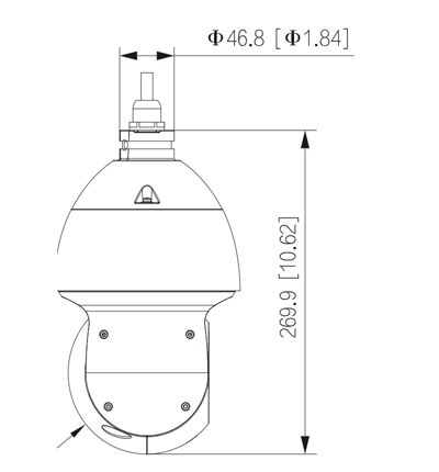 DAHUA DH-SD49225DB-HC - Cámara HDCVI PTZ de 2 Megapíxeles/ 25x de Zoom Óptico/ Starlight/ WDR Real de 120 dB/ IR de 100 Mts/ IP66/ E de Alarma/ 1 Canal de Audio/ #LoNuevo
