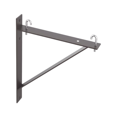 Kit de Soporte Triangular a Pared Para Escalerillas de 12 y 6 in de Ancho de Acero Color Negro