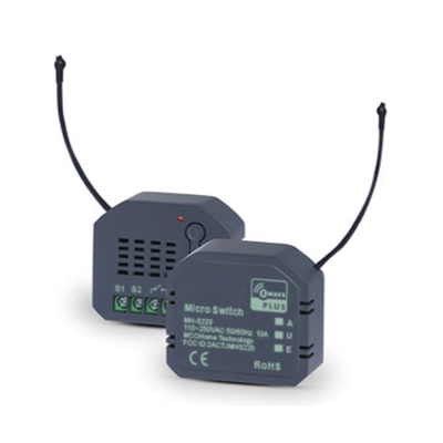 (ZWAVE) Micro modulo On/Off para 1 circuito doble control