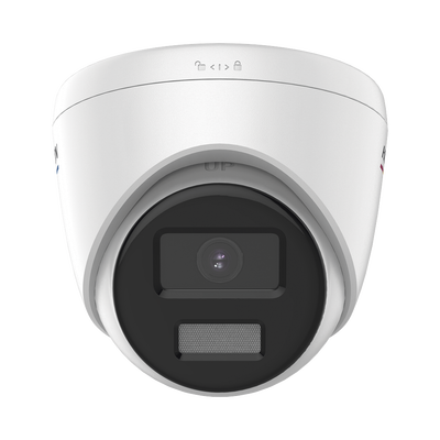 Turret IP 2 Megapixel / ACUSENSE Lite (Detección de Movimiento en Humanos y Vehículos) / Lente 2.8 mm / Luz Blanca 30 mts / Imagen a Color 24/7 / Exterior IP67 / WDR 120 dB / PoE / ONVIF
