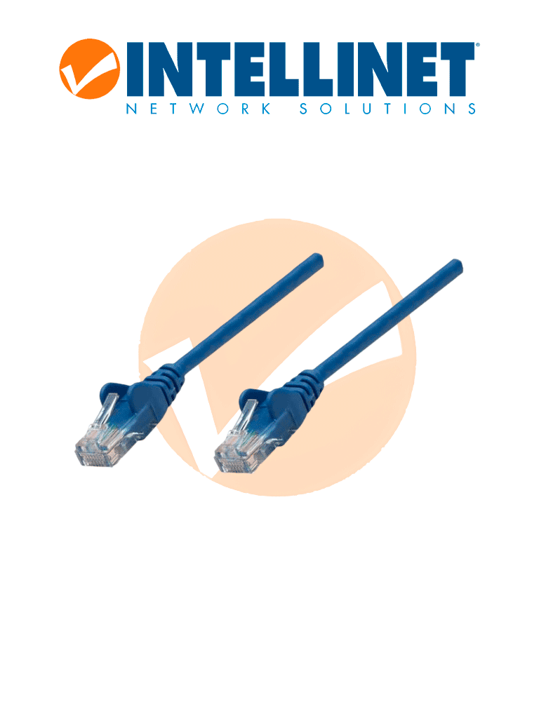 INTELLINET 347433 - Cable de red Cat6 UTP RJ45 Macho / RJ45 Macho 0.15 m Azul