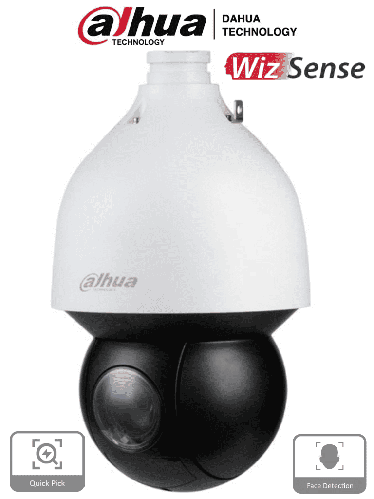 DAHUA DH-SD5A432GB-HNR - Cámara IP PTZ 4MP con tecnología Acupick WizSense y Starlight. Zoom óptico 32x IR de 150m Autotracking detección de rostros y objetos SMD 4.0 PoE+ IP67 IK10. Ideal para vigilancia avanzada con alta precisión y resist