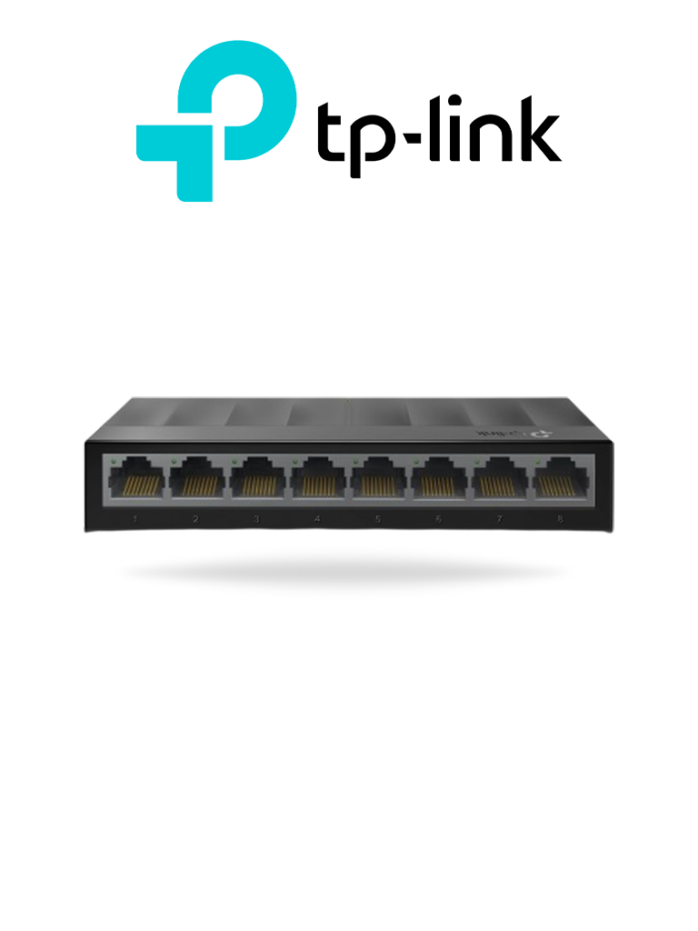 TP-LINK LS1008G - Switch para escritorio 8 puertos 10/100/1000Mbps.