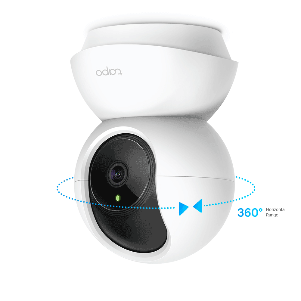 TP-LINK TAPO C210 - Cámara Domo IP PT WiFi para Interior con resolución de 3 MP visión nocturna WiFi 2.4 GHz notificaciones push y ranura para Micro SD además de audio de doble vía. #TPLM1#MARTPL1