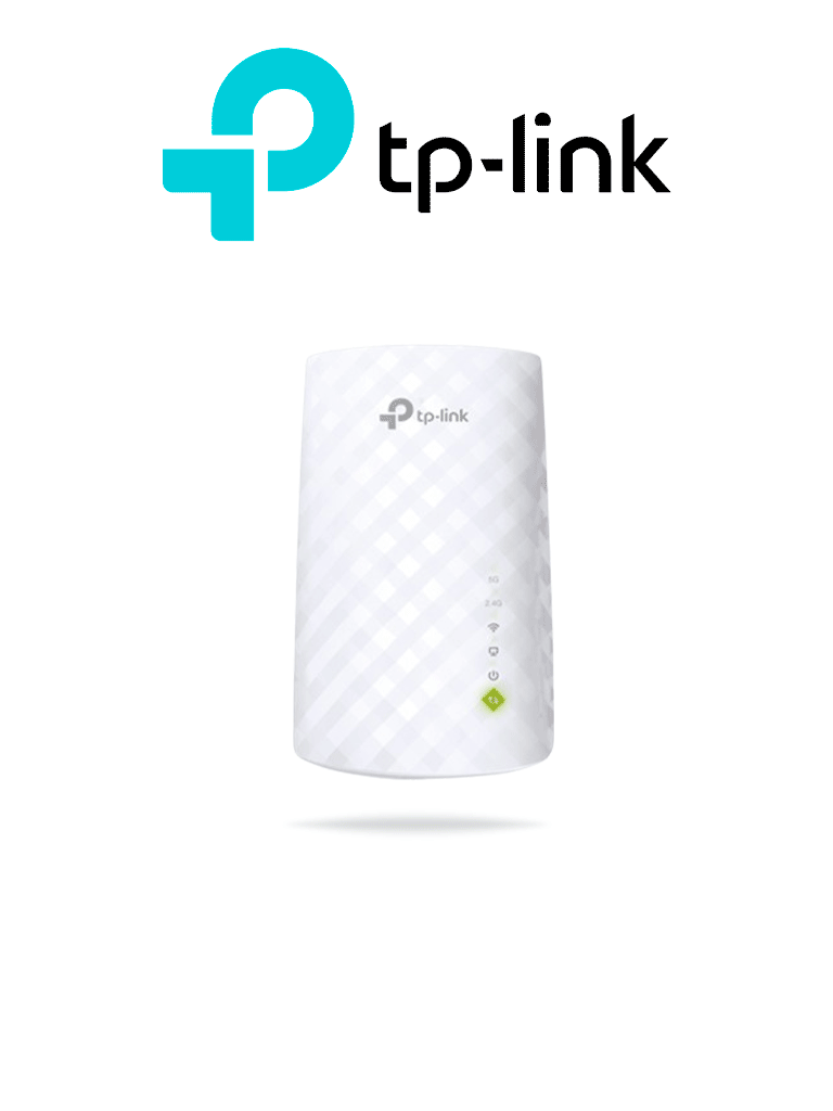 TP-LINK RE200 - Repetidor de WiFi doble banda AC750 soporta 802.11 b/g/n y 802.11ac hasta 750 Mbps con 1 puerto Ethernet (RJ45) 10/100 Mbps 3 antenas internas para 2.4GHz y 5GHz.