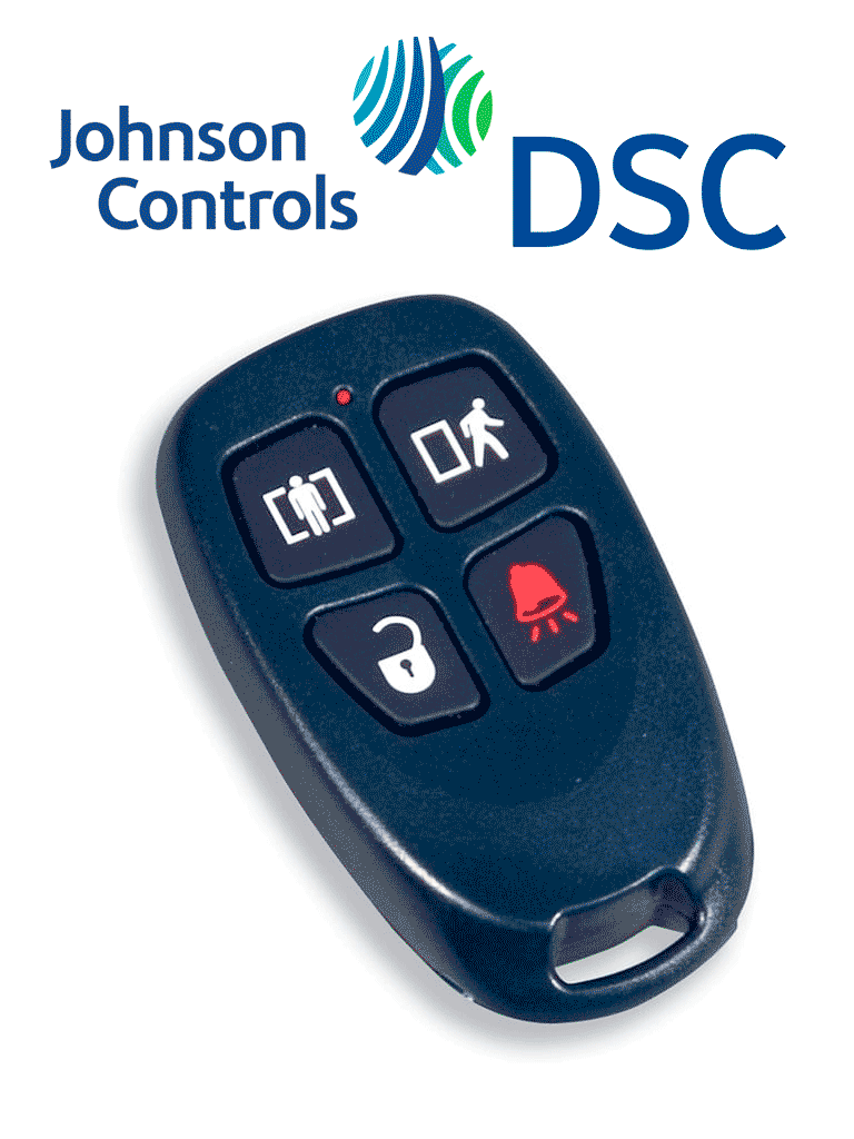 DSC WS4939 - Llavero de 4 botones programables Inalámbrico con frecuencia 433 Mhz compatibles con Power Series  Impassa y Maxsys