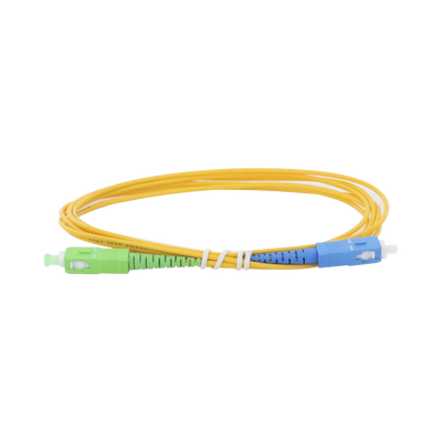 Jumper de Fibra Óptica Monomodo SC/APC-SC/UPC Simplex de 2 metros 2mm