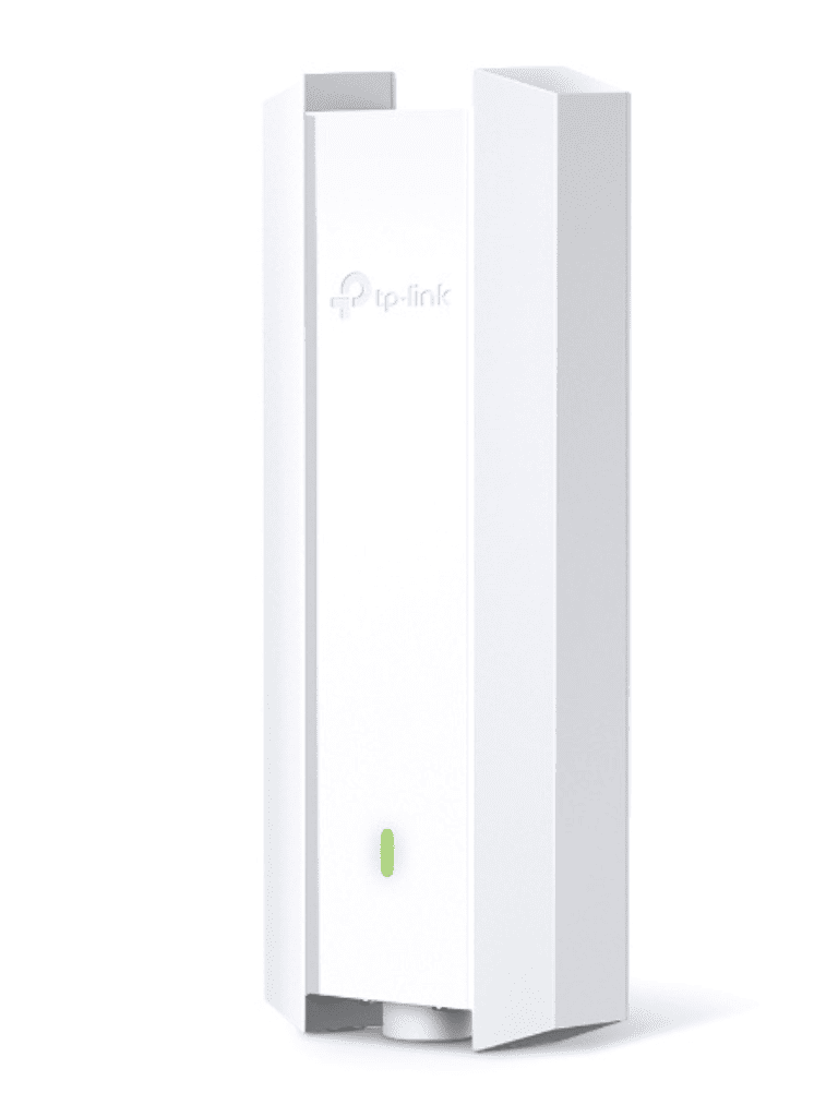 TP-LINK EAP610-OUTDOOR - Punto de Acceso Omada de exterior-interior Wi-Fi 6 AX1800 MU-MIMO 2x2 con Mesh Omada de alta densidad de usuarios configuración por controlador o stand-alone para montaje en mástil/pared y alimentación PoE+.