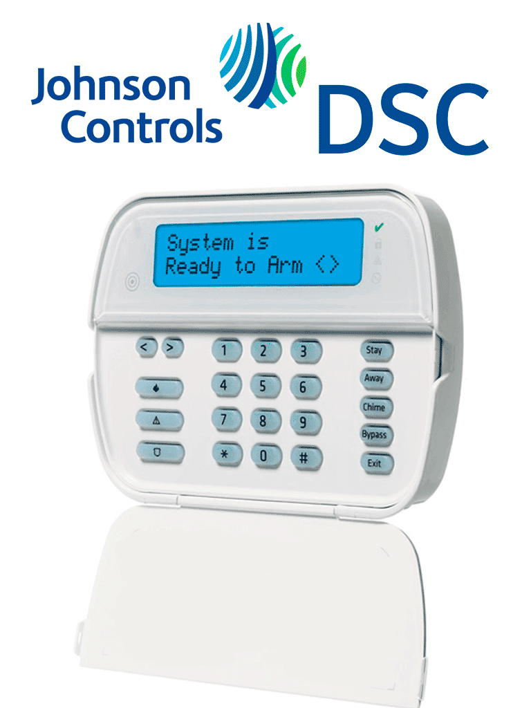 DSC-HS2LCDPRO - Teclado Cableado LCD Alfanumérico admite 248 zonas con 32 caracteres compatible con  panel PRO