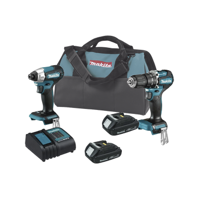 Kit de Rotomartillo Atornillador DHP487Z + Atornillador de Impacto DTD157Z incluye 2 Baterías BL1815N 1 Cargador DC18SD y Maleta de lona.