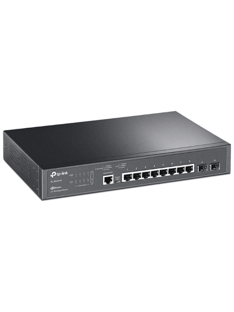 TP-LINK SG3210 - Switch JetStream SDN Administrable 8 puertos 10/100/1000 Mbps + 2 puertos SFP administración centralizada OMADA SDN