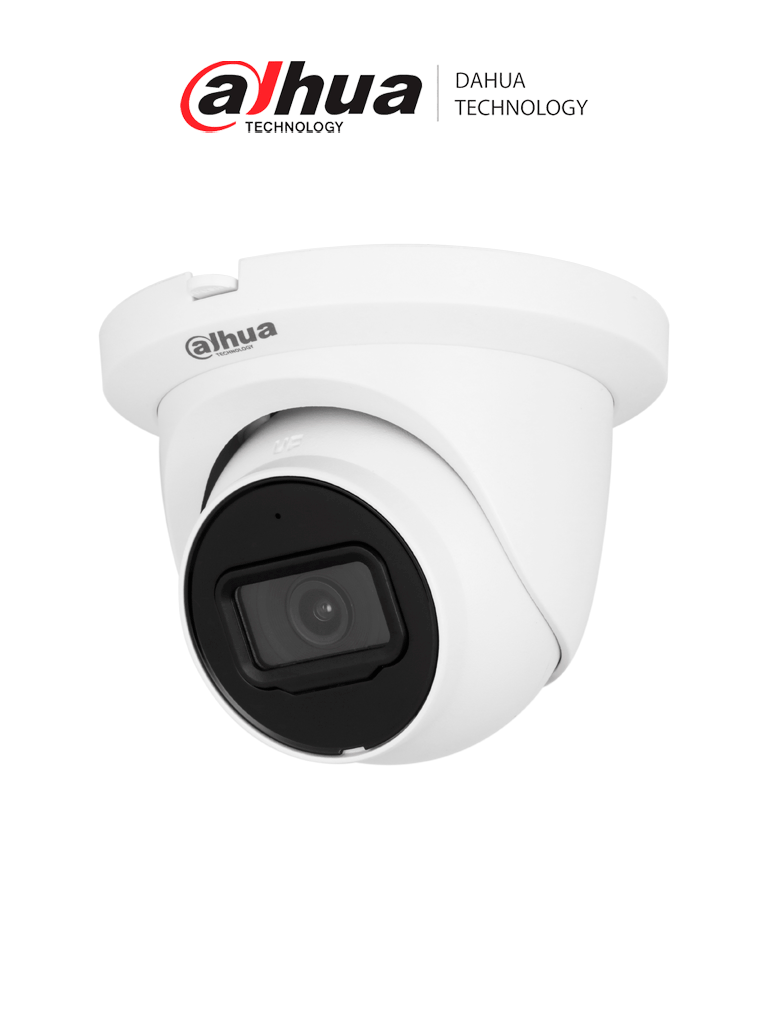 DAHUA DH-IPC-HDW2841TM-S Cámara IP WizSense de 8 MP/ H.265+/ Protección perimetral/ WDR/ HLC/ BLC/ LED IR de 30 m/ Lente de 2.8mm/ 106°/ Ranura MicroSD/ Micrófono/ PoE/ IP67/ SMD Plus #MCI2Q125 #IMD
