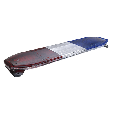 Barra de luces LED de 48" 216 LED Dual Color Programable Rojo/Azul/Ámbar/Claro Ideal para Equipar Unidades de Seguridad Publica con Domos Rojo Claro y Azul