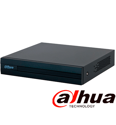 DAHUA KITXVR1B04-I+4B1A21 -Kit de 4 Canales de 2 Megapíxeles DVR Cooper-I WizSense con IA compresión H.265+ 4 cámaras B1A21 1080p 4 canales + 1 IP o hasta 5 IP SMD Plus búsqueda de humanos y vehículos incluye accesorios #DAHQ1M#VolDH