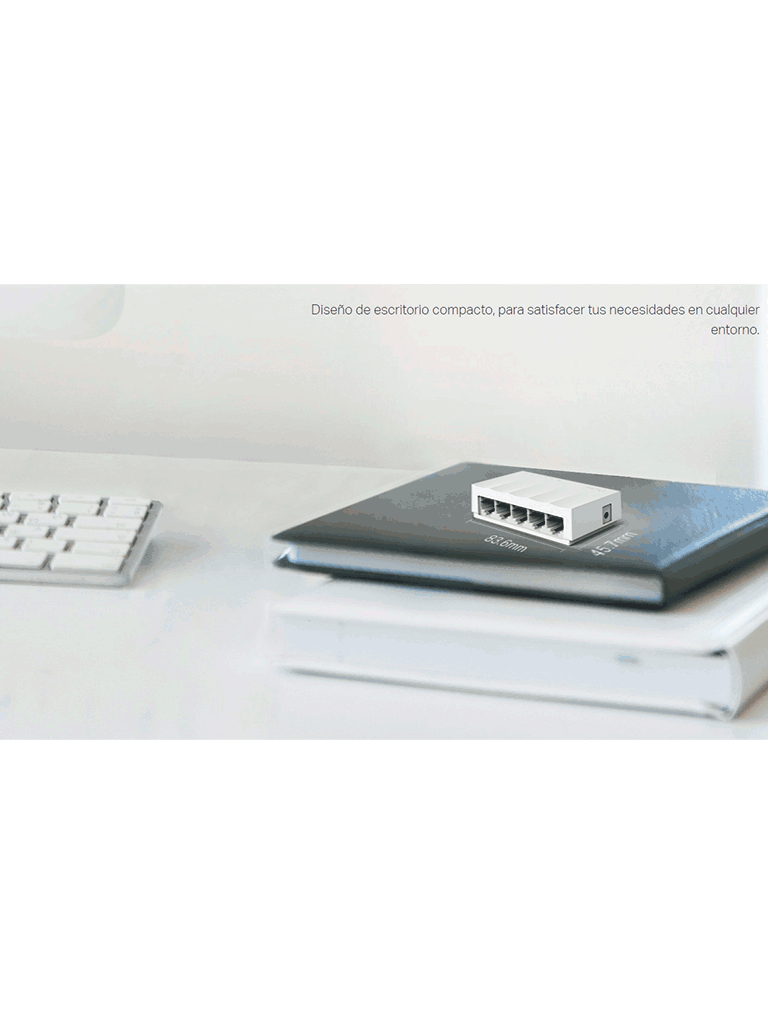 TP-LINK LS1005 - Switch Litewave no administrable de escritorio con 5 puertos fast ethernet RJ45 10/100Mbps. Diseño compacto y plug & play.