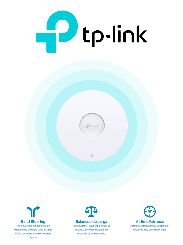 TP-LINK EAP660 HD - Punto de Acceso Omada Wi-Fi 6 AX3600 MU-MIMO 4x4 de alta densidad de usuarios configuración por controlador o stand-alone para montaje en techo/pared y alimentación PoE+.