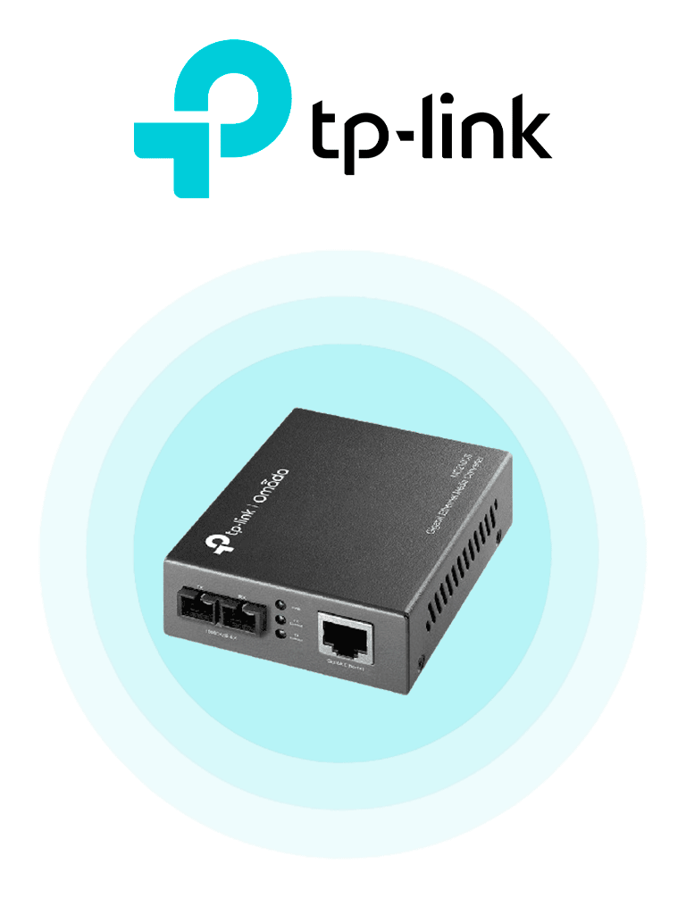 TP-LINK MC210CS - Convertidor de Fibra Óptica Monomodo con 1 puerto RJ45 10/100/1000 Mbps y puerto de fibra óptica SC 1000 Mbps. Alcance de hasta 20 km. Plug and play. #MCI2