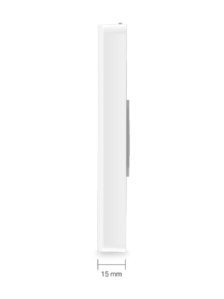 TP-LINK EAP235-WALL - Punto de acceso Omada de doble banda AC1200 MU-MIMO diseñado para montaje en pared con 3 puertos adicionales configuración por controlador o stand-alone y alimentación PoE af/at.