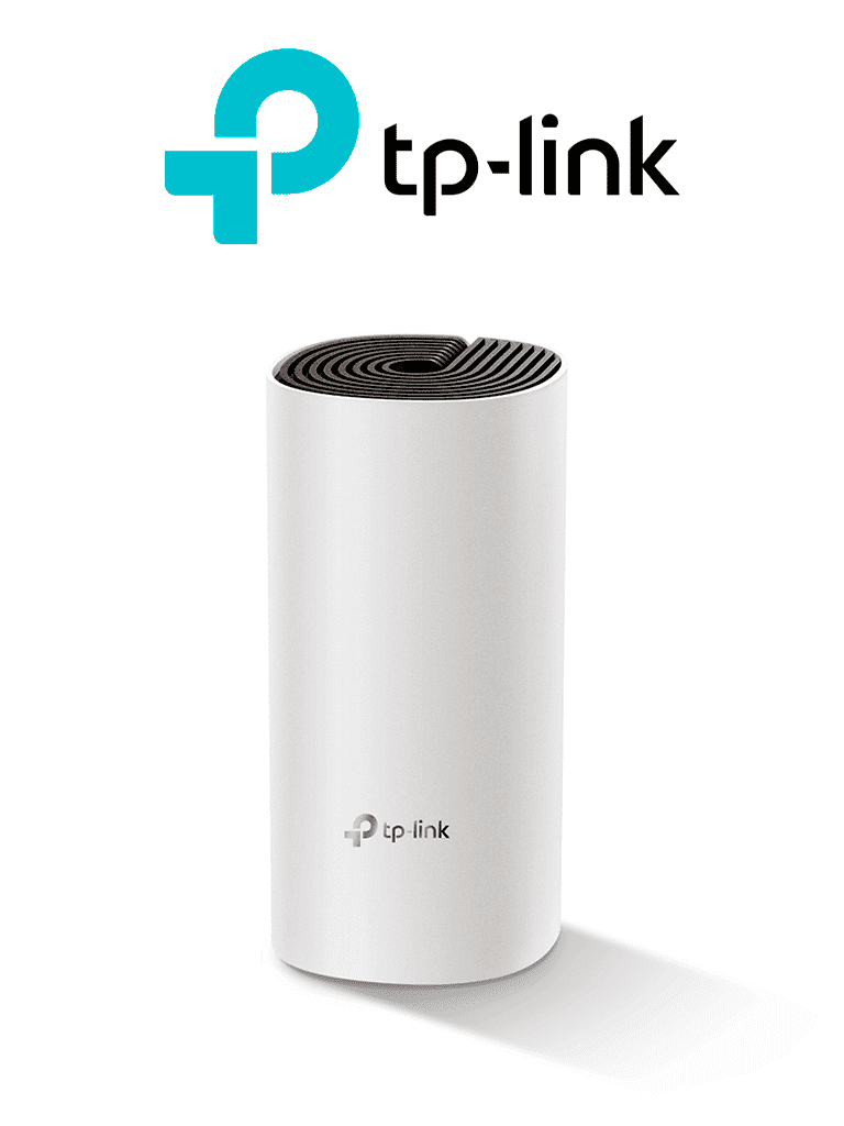TP-LINK DECO E4 (1-Pack) - Router inalámbrico mesh para hogar dedoble banda AC 1200 con 2 puertos 10/100 Mbps y compatible con Alexa.