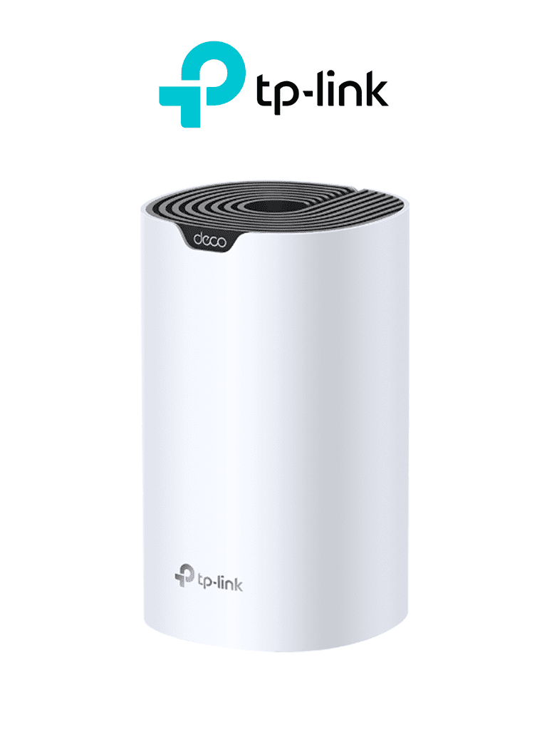 TP-LINK DECO S7 (1-Pack) -Router MESH para hogar de doble banda Wi-Fi 5 AC1900 Mbps con 3 puertos Gigabit WAN/LAN 3 antenas internas y administración mediante la app Deco (iOS Android).